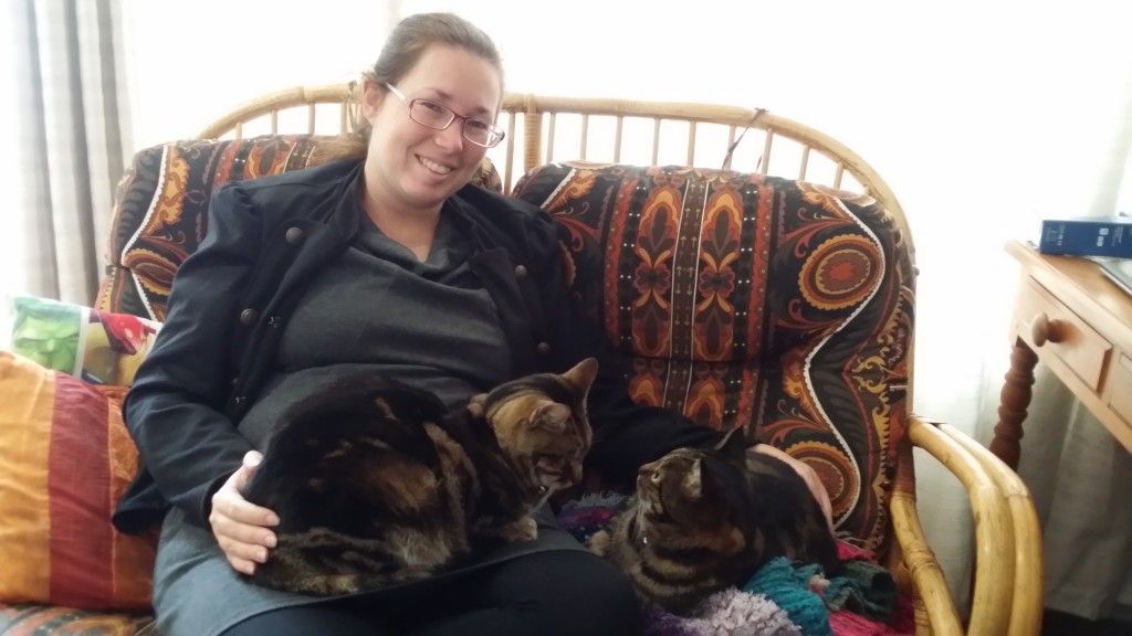 Tamarah, baby girl & the kitties